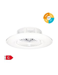 Ventilador de techo Box Fan con mando 22' CCT regulable Blanco