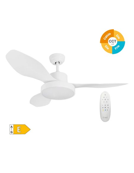 Ventilador de Teto 48' Motor DC 3 Lâminas Branco