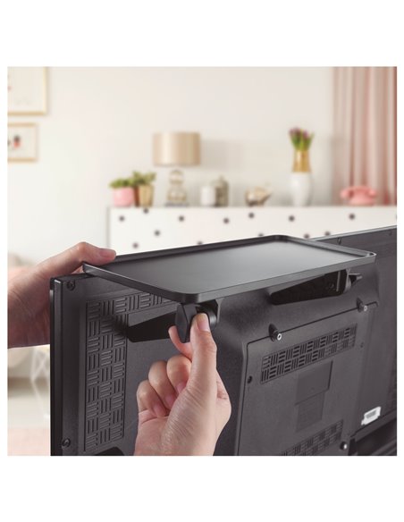 Estante doble para accesorios de TV