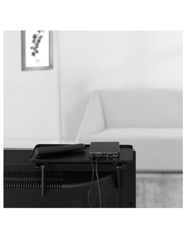 Estante doble para accesorios de TV