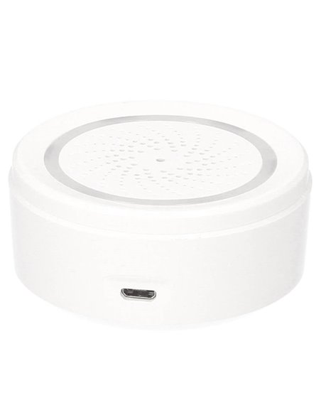 Alarme com sirene e controle de temperatura e umidade via Wi-Fi