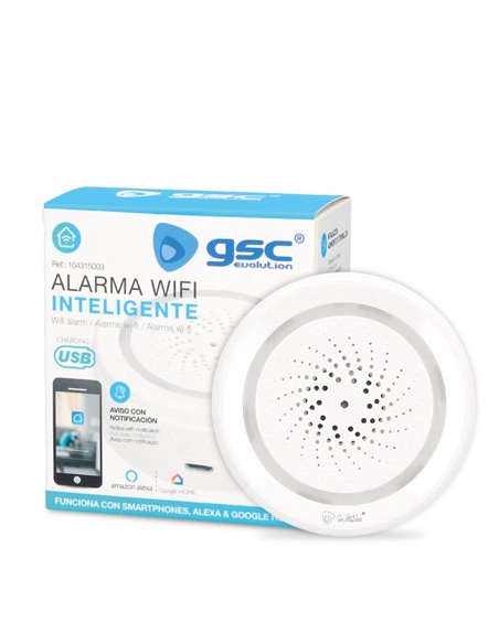Alarma con sirena y control de temperatura y humedad vía wifi