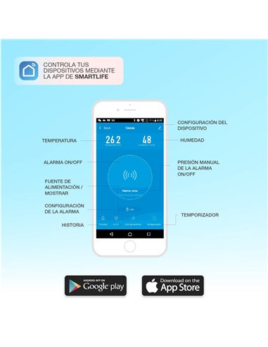 Alarme com sirene e controle de temperatura e umidade via Wi-Fi
