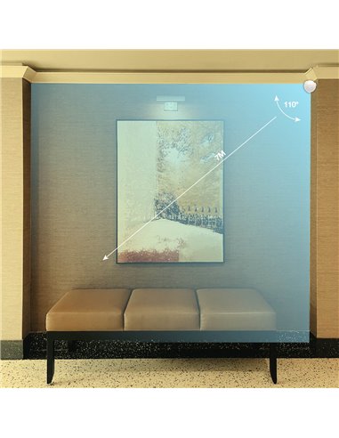Detector superficie PIR con sensor de movimiento vía wifi