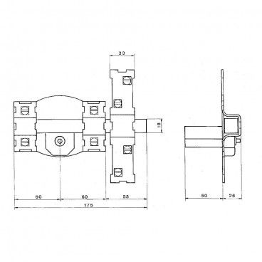 Cerrojo Fac 301-r/120-p