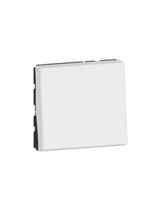 Conmutador Mosaic EasyLed - 2 módulos - 10 AX - Blanco