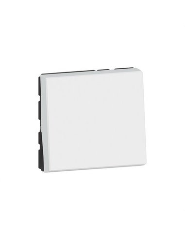 Interruptor Mosaic EasyLed 2 módulos 10AX, branco