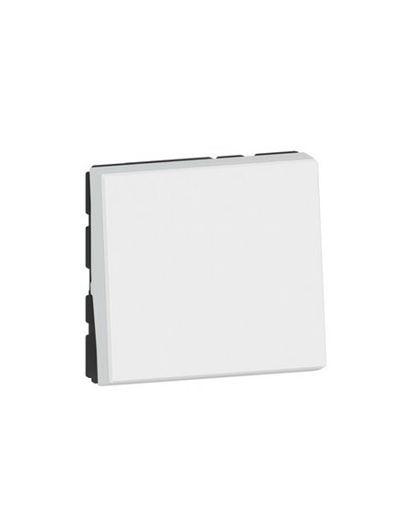 Interruptor Mosaic EasyLed 2 módulos 10AX, branco