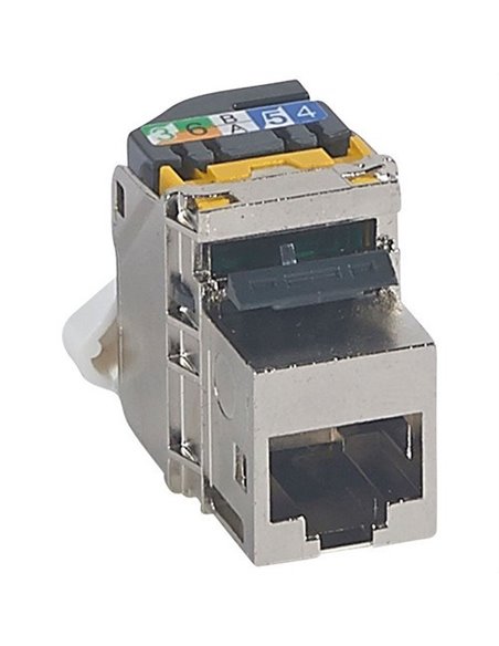 Enchufe Keystone RJ 45 categoría 6A UTP conexión de crimpado rápido