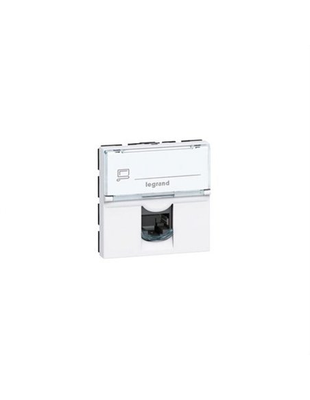 Tomada FTP RJ45 categoria 6 2 módulos branco