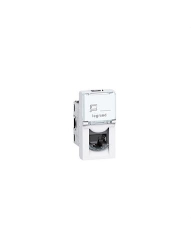Tomada FTP RJ45 categoria 6 1 módulo branco
