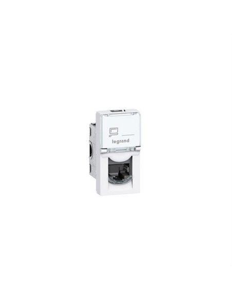 Tomada FTP RJ45 categoria 6 1 módulo branco