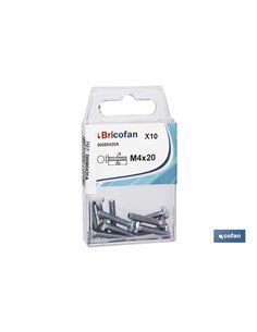 Tornillos hexagonal DIN 933 zinc blíster 6uds. M-6x40 2