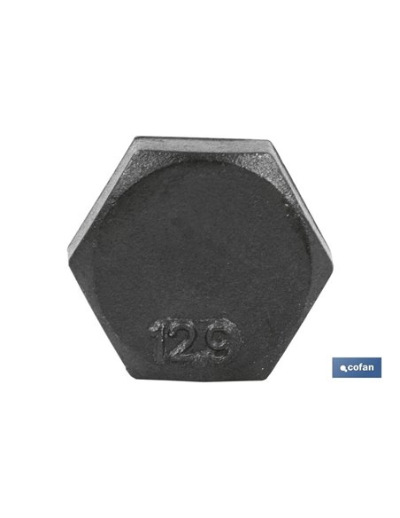 Tornillo hexagonal 12.9 negro (DIN 931) M20x140