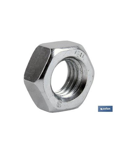 Tuercas hexagonales DIN 934 M4 zinc blíster de 48 uds.