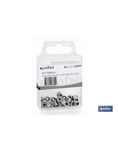 Tuercas hexagonales autoblocante nylon DIN 985 M5 zinc blíster de 10 uds.