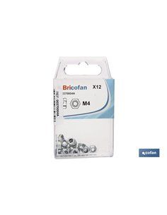 Tuercas hexagonales autoblocante nylon DIN 985 M5 zinc blíster de 10 uds. 2