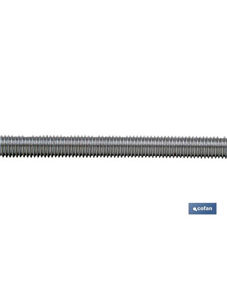 Din-975 C-4.8 Whitworth 1 3/4 Z - Varilla Roscada 1m Zincada Rosca Whitworth