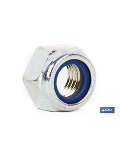 DIN-985 C-8 WHITWORTH 1 Z Tuerca hexagonal C.8 Autoblocante Whitworth Zincado