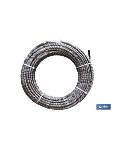 Rolo Cabo Galvanizado 250M 6mm D-1770 6x7+1