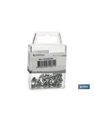 Blíster de 15 uds. Tornillo roscachapa 42x32 din 7982