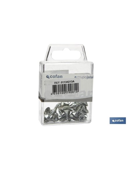 Blíster de 15 uds. Tornillo roscachapa 48x25 din 7982