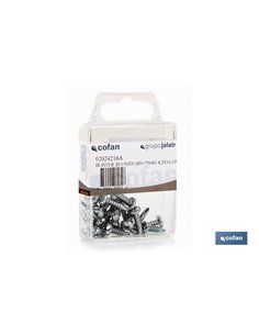 Autotaladrantes Cabeza Cilíndrica 48x45mm Zinc (Blíster 4 uds.)