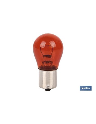 lâmpada cofan py21w 12v (ba15s) âmbar
