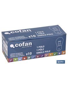 Lámpara cofan p21w (bau15s) 12v (descentrada) 2