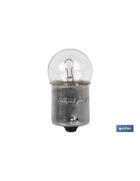 Lámpara cofan piloto r10w (ba15s scc) 12v