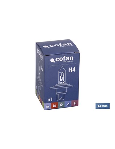 Lámpara halógena cofan h4 (p43t) 24v 75/70w