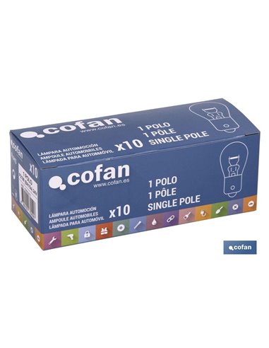Lámpara cofan 1 polo p21w (ba15s) 24v