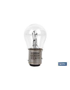Lámpara cofan 2 polos p21/5w (ba15d) 24v