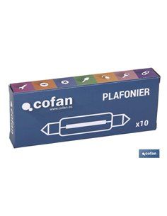 luminária de teto cofan c5w (11x38) 24v 2