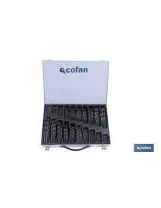 Maletin surtido brocas hss 1-10 - 250 und