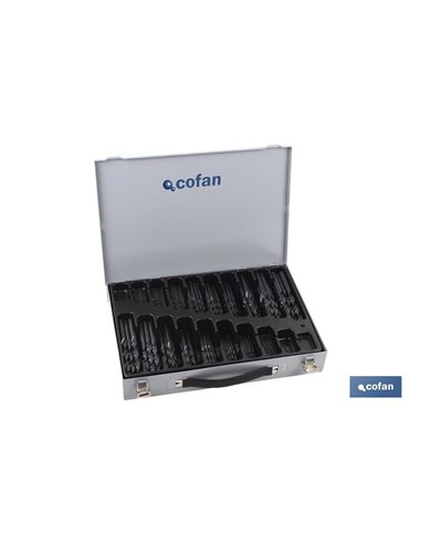 Maletin surtido brocas hss 1-10 - 250 und