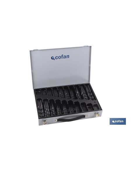 Maletin surtido brocas hss 1-10 - 250 und