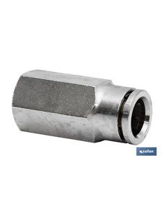 Conexión Recta Tubo 4mm. Hembra 1/8