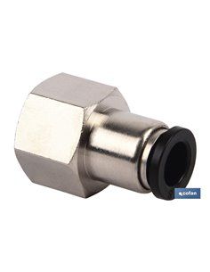 Racor Recto Rosca Hembra T-12 R-1/4
