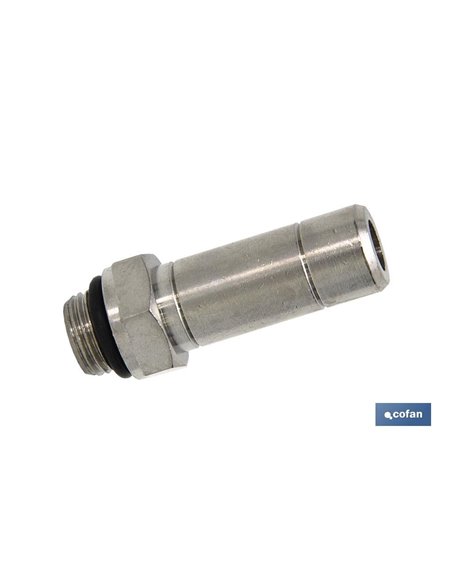 Espiga Lisa Macho Cilindrica Latón Niq. T-4 M-7