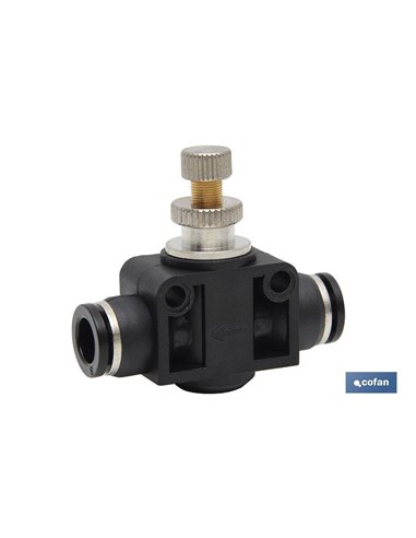 Regulador de fluxo unidirecional em linha D-10