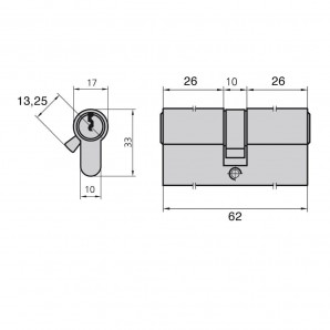 Cilindro Cvl 5990/26x26/ln Leva Corta 2