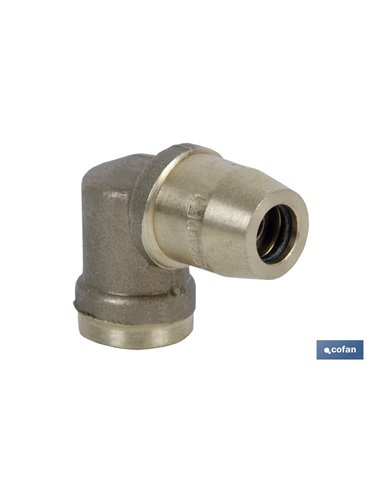 Codo Conector 90º  R A5 Tubo 10x1