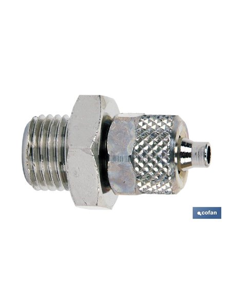 Recto macho rosca metrica t5/3 - m6