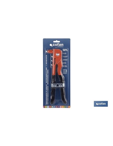 Rebitador padrão Cofan (2,4 - 4,8 mm)