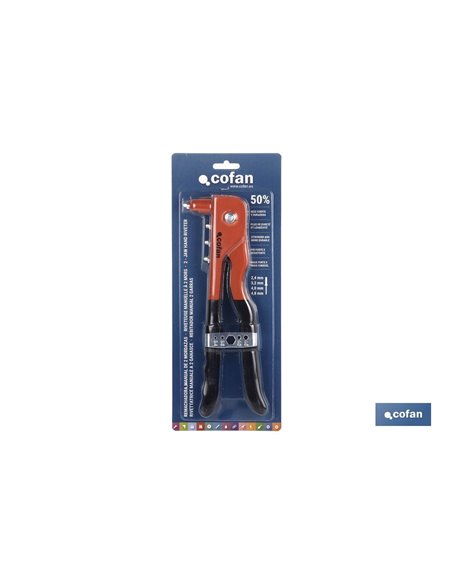 Rebitador padrão Cofan (2,4 - 4,8 mm)