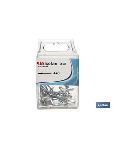 Blíster De 15 Uds. Remache De Aluminio 48x10 2