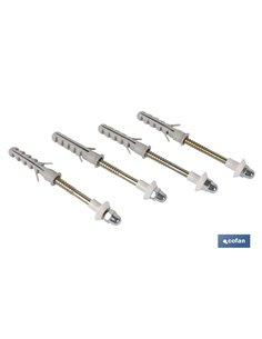 Set 4 Pcs Para Sanitario Wc 6x80 Acero