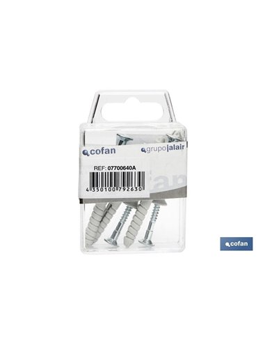 Blíster De 5 Uds. Taco De Golpe  6x40 Mm