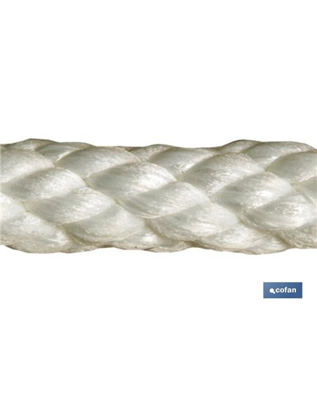 Carrete Cuerda Nylon Mate 4/C 10 Mm 100 Mts blanco